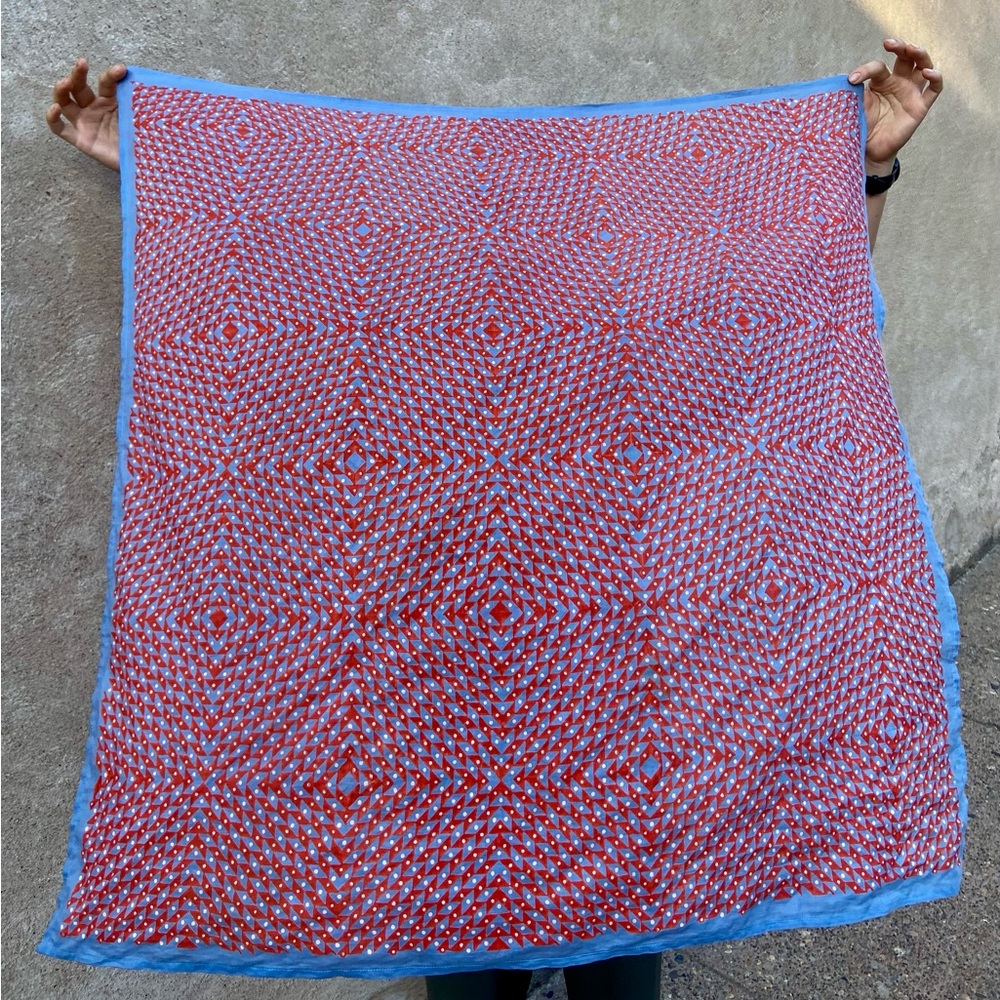 Block Shop Textiles Kaleidoscope silk cotton scarf